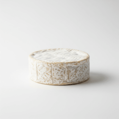 High quality studio photograph of a single Brie