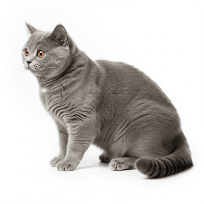 High resolution studio photograph of a British Shorthair
