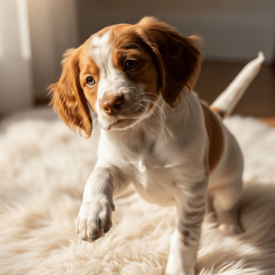 Image showing a Brittany puppy
