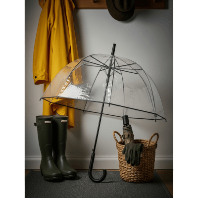 Image of a Bubble Umbrella displayed alongside typical items it is paired with (e