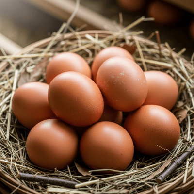 Image depicting eggs laid by a Buckeye, contextualized within the chicken taxonomy