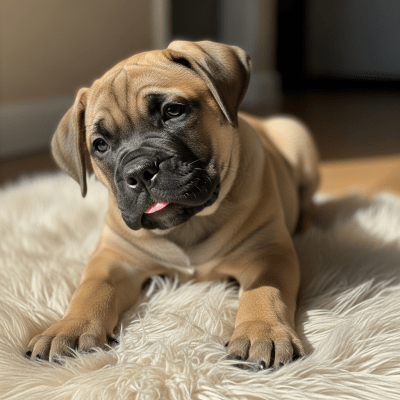 Image showing a Bullmastiff puppy