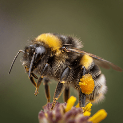 Macro photograph of a Bumblebee