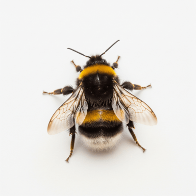 High quality studio photograph of a single Bumblebee, belonging to the taxonomy insects