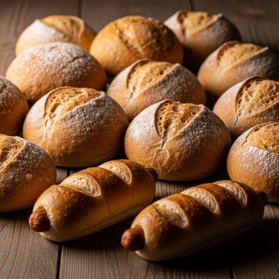 Editorial-style photograph of Bun, part of the taxonomy bread.
