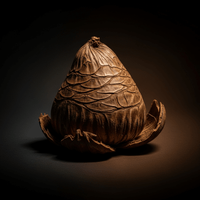 Editorial-style hero shot of a Bunya nut (nuts).