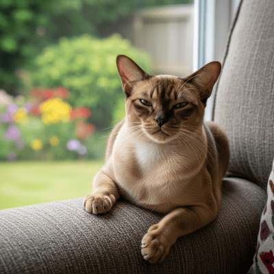 Naturalistic image of a Burmese