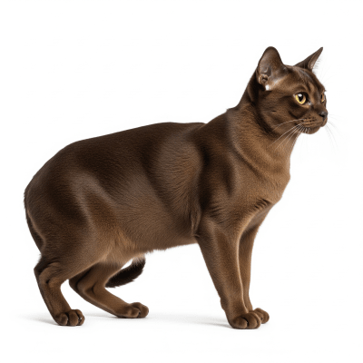 High resolution studio photograph of a Burmese (European)