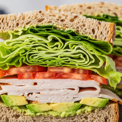 Image showing Buttercrunch Lettuce as part of a finished dish, such as a salad or sandwich