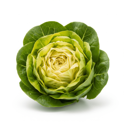High resolution photograph of a single Butterhead Lettuce