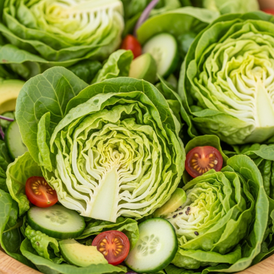 Image showing Butterhead Lettuce as part of a finished dish, such as a salad or sandwich