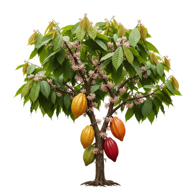 High quality photograph of a single Cacao