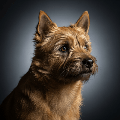 Editorial-style portrait of a Cairn Terrier from the taxonomy dogs.
