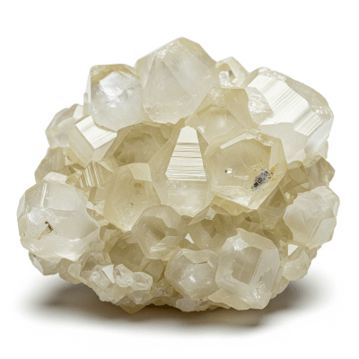 High resolution studio photograph of a single specimen of Calcite