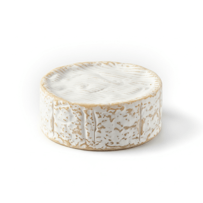 High quality studio photograph of a single Camembert