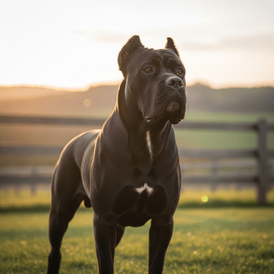 Naturalistic outdoor image of a Cane Corso