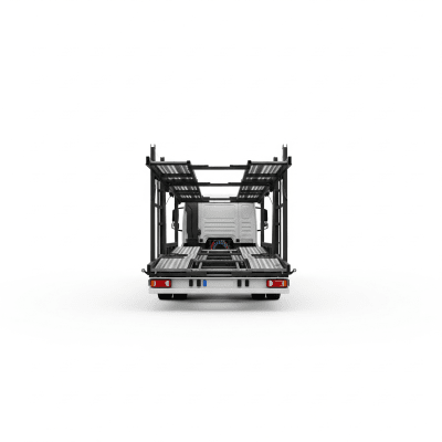 High quality studio photograph of a single Car Carrier Truck from the trucks taxonomy