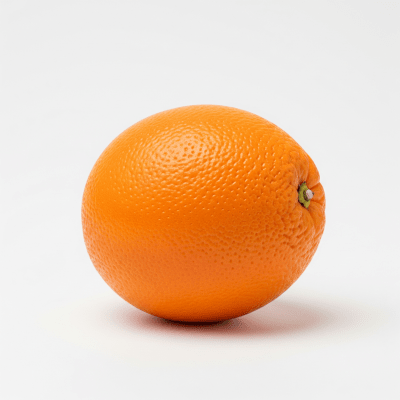 High quality studio photograph of a single Cara Cara Orange from the oranges taxonomy