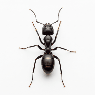 High quality studio photograph of a single Carpenter Ant, belonging to the taxonomy insects