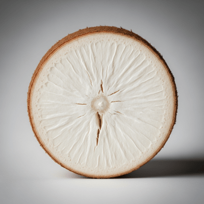 Detailed cross-sectional view of a fresh Cassava