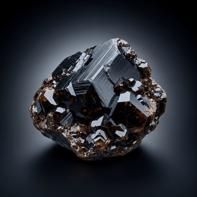 Editorial-style hero shot of Cassiterite, belonging to the taxonomy minerals.