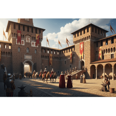 An image showing the Castello (Italian Castle) from the castles taxonomy being used or inhabited historically