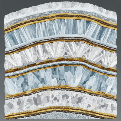 Cross-sectional illustration of Celestine, of the taxonomy minerals