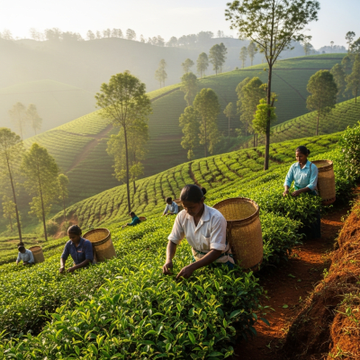 Environmental scene featuring Ceylon Tea, part of the taxonomy teas