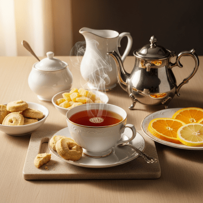 Still life image of a prepared cup of Ceylon Tea