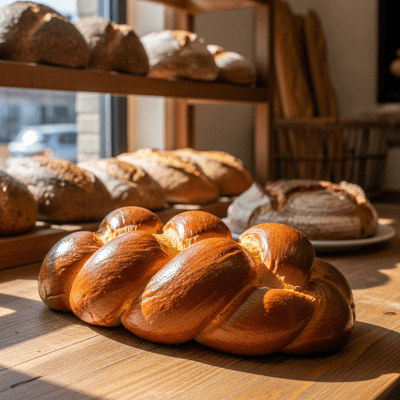 Natural light image of Challah, shown in its typical environment