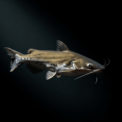 A striking, editorial-style image of a single Channel Catfish, from the taxonomy fish.