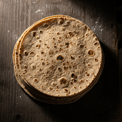 Editorial-style photograph of Chapati, part of the taxonomy bread.