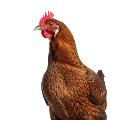 High quality studio photograph of a single Chicken