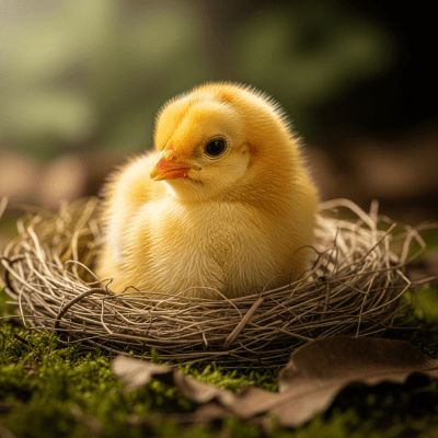 Image of a juvenile or chick stage of the Chicken, within the taxonomy birds