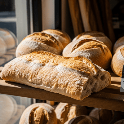 Natural light image of Ciabatta, shown in its typical environment