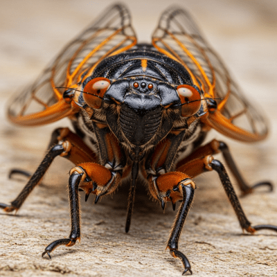 Macro photograph of a Cicada