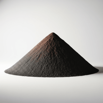 High quality studio photograph of a single Cinder cone