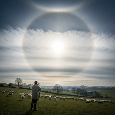 Depiction of a Cirrostratus as seen in cultural or practical use