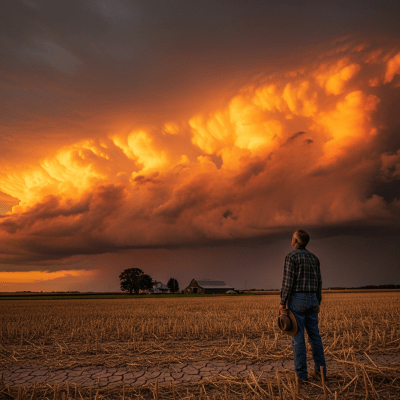 Depiction of a Cirrus spissatus as seen in cultural or practical use