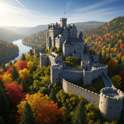 A realistic image of the Citadel Castle from the castles taxonomy, situated in its historical or natural environment