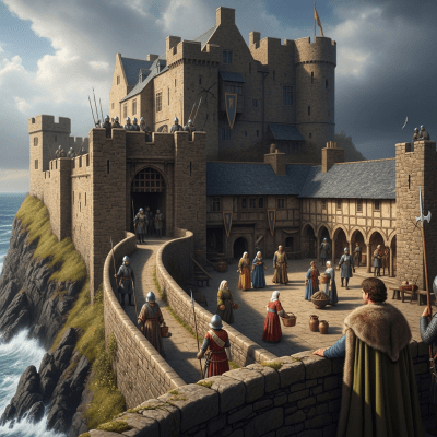 An image showing the Cliff Castle from the castles taxonomy being used or inhabited historically