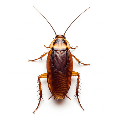 High quality studio photograph of a single Cockroach, belonging to the taxonomy insects