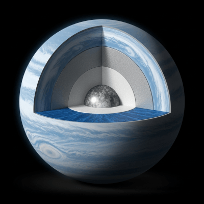 Cross-sectional diagram of a Cold Jupiter, classified under planets