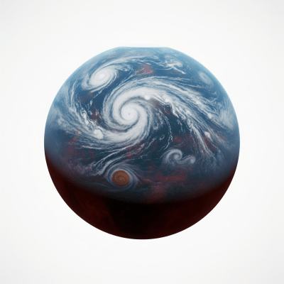 High quality studio photograph of a single Cold Jupiter