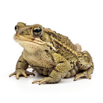 High quality, studio-style photograph of a single Common Midwife Toad