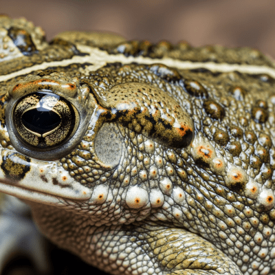 Macro close-up image of the skin texture or distinctive features of a single Common Spadefoot Toad, belonging to the taxonomy amphibians