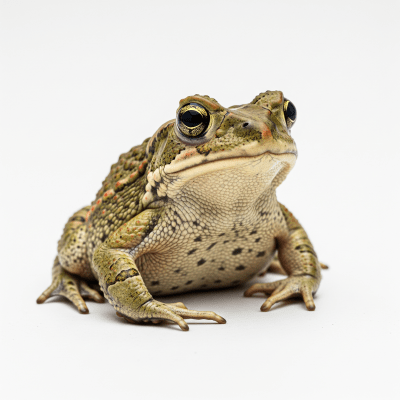 High quality, studio-style photograph of a single Common Spadefoot Toad