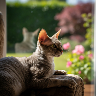 Naturalistic image of a Cornish Rex