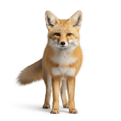 High quality, studio-style photograph of a Corsac Fox