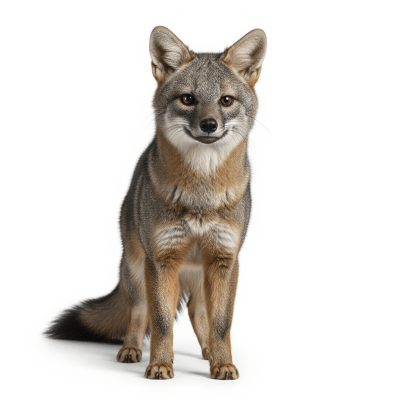 High quality, studio-style photograph of a Crab-eating Fox